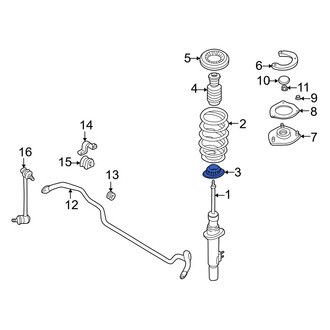Mazda OE - Rear Lower Coil Spring Insulator