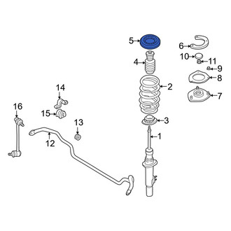 Mazda OE - Front Upper Coil Spring Insulator