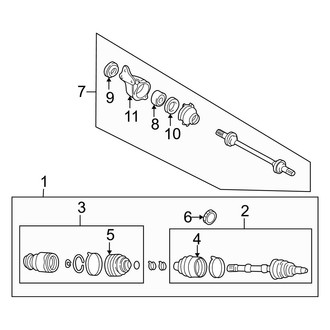 Mazda OE - Front Suspension - Drive Axles