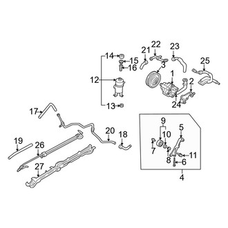Mazda OE - Steering Gear & Linkage - Pump & Hoses