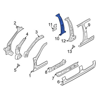 Mazda OE - Left Inner Body B-Pillar