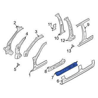 Mazda OE - Left Inner Rocker Panel