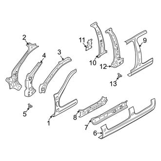 Mazda OE - Pillars, Rocker & Floor - Center Pillar
