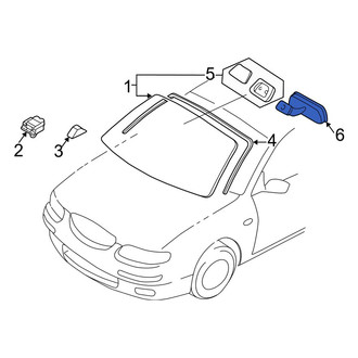 Mazda OE - Front Interior Rear View Mirror