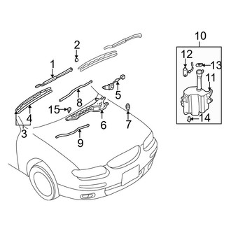 Mazda OE - Windshield - Wiper & Washer Components