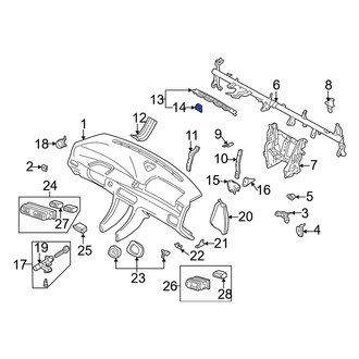 Mazda OE - Dashboard Air Vent Trim Clip