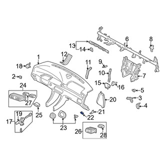 Mazda OE - Left Dashboard Air Vent