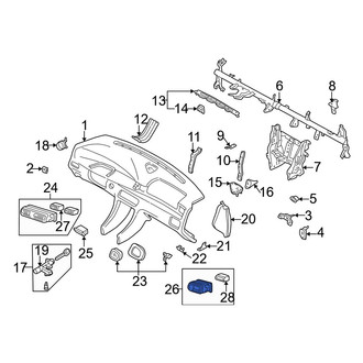 Mazda OE - Left Dashboard Air Vent