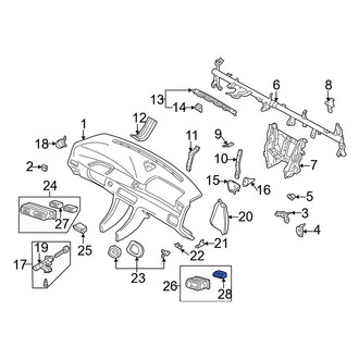 Mazda OE - Left Dashboard Air Vent