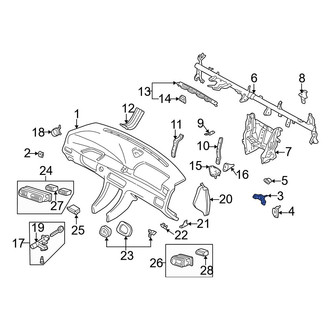 Mazda OE - Instrument Panel Mounting Bracket