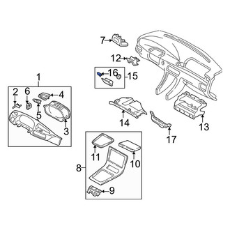 Mazda OE - Instrument Panel Pocket Clip