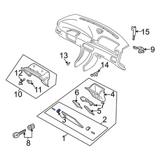 Mazda OE - Front Glove Box Door Hinge