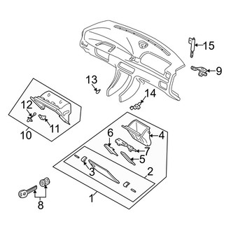 Mazda OE - Instrument Panel - Glove Box