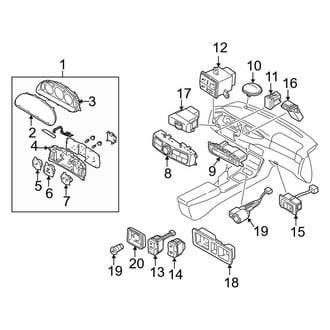 Mazda OE - Instrument Panel - Cluster & Switches