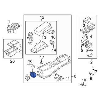 Mazda OE - Ash Tray Bracket