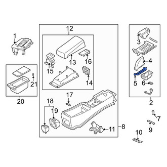 Mazda OE - Automatic Transmission Shift Cover Plate