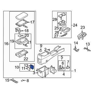 Mazda OE - Ash Tray Bracket
