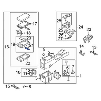 Mazda OE - Center Console Latch