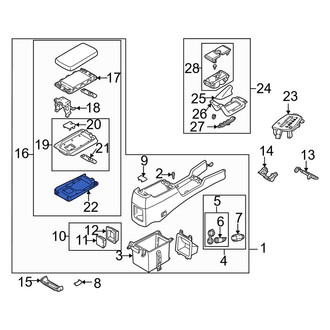 Mazda OE - Console Compartment Bracket