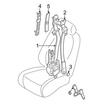Mazda OE - Restraint Systems - Front Seat Belts