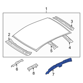 Mazda OE - Right Roof Side Rail