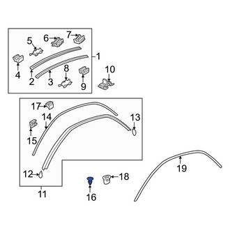 Mazda OE - Roof Drip Molding Rivet
