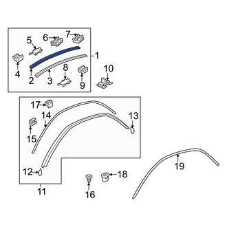 Mazda OE - Inner Roof Molding Bracket