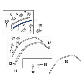 Mazda OE - Outer Roof Molding Bracket