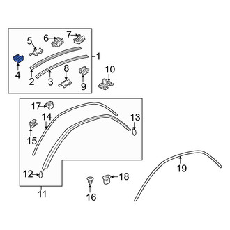 Mazda OE - Roof Molding Clip