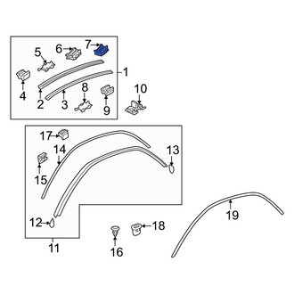 Mazda OE - Left Roof Molding Clip