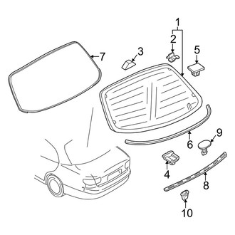 Mazda OE - Back Glass - Glass
