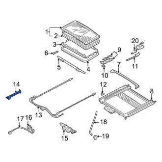 Mazda OE - Front Left Sunroof Opening Trim