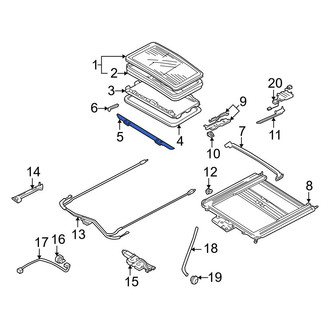 Mazda OE - Sunroof Deflector