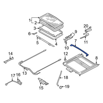 Mazda OE - Sunroof Drip Rail