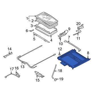 Mazda OE - Sunroof Frame