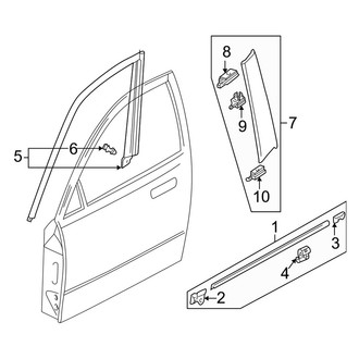 Mazda OE - Front Door - Exterior Trim