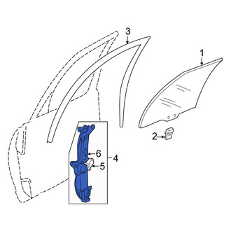 Mazda OE - Front Right Window Regulator