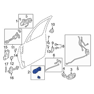 Mazda OE - Front Left Outer Exterior Door Handle