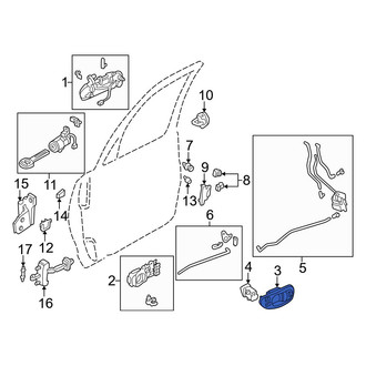 Mazda OE - Rear Right Interior Door Handle Trim