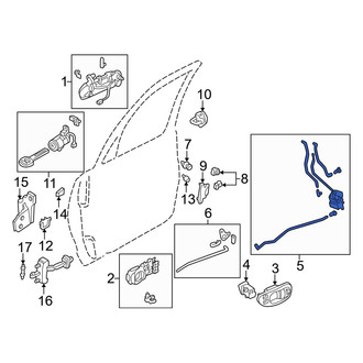 Mazda OE - Front Right Door Latch Assembly