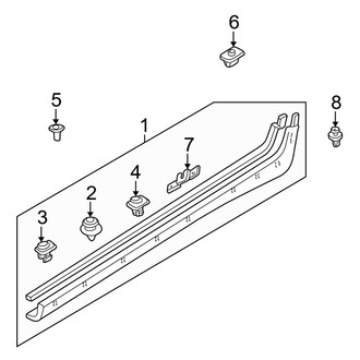 Mazda OE - Pillars, Rocker & Floor - Exterior Trim
