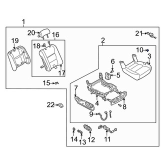 Mazda OE - Front Right Power Seat Wiring Harness Clip