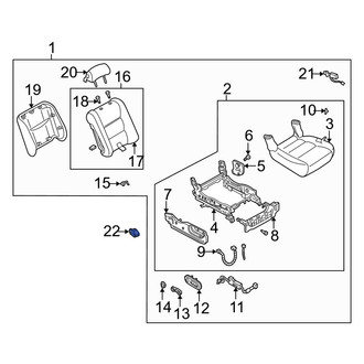 Mazda OE - Seat Track Cover