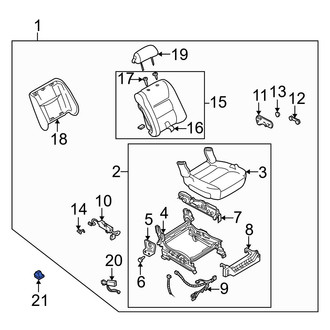 Mazda OE - Seat Track Cover