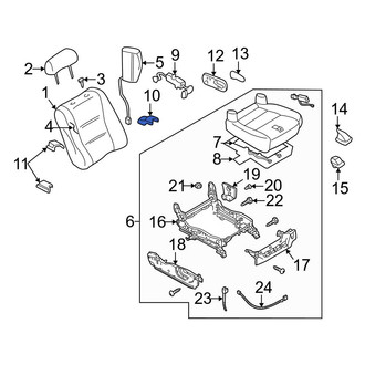 Mazda OE - Seat Track Cover