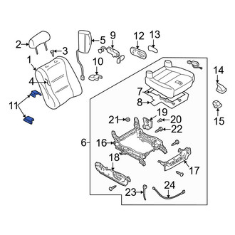 Mazda OE - Front Center Right Seat Track Cover