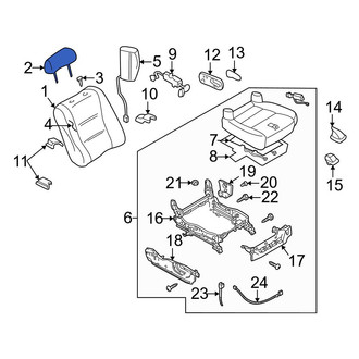 Mazda OE - Front Right Headrest