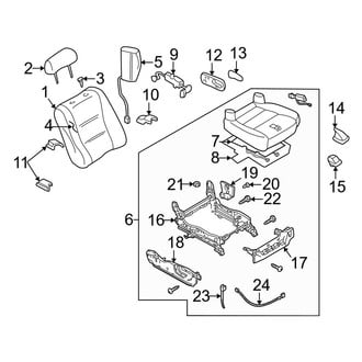 Mazda OE - Seats & Tracks - Front Seat Components