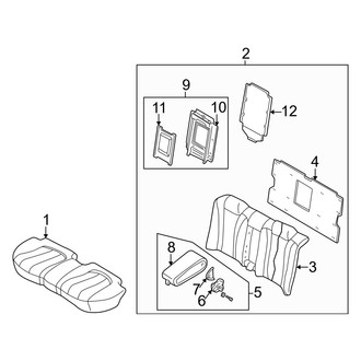 Mazda OE - Seats & Tracks - Rear Seat Components