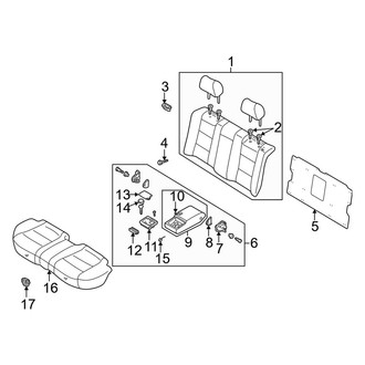 Mazda OE - Seats & Tracks - Rear Seat Components (Bench)